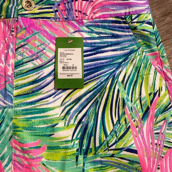 Lilly Pulitzer Tropical Print Skort - Picture 2 of 3